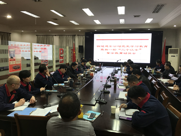 公司召開黨史學(xué)習教育暨新一輪“三個以案”警示教育動員會