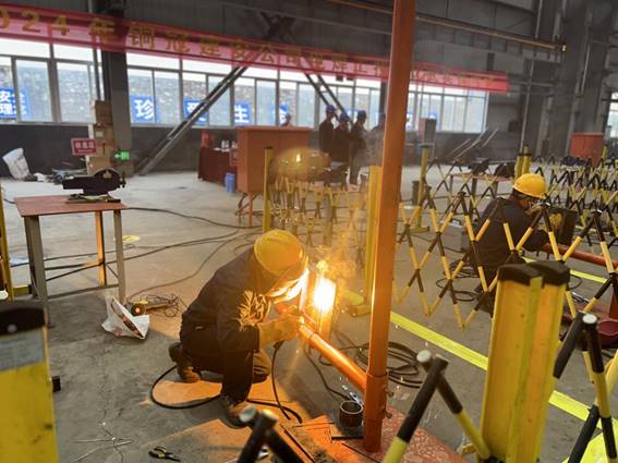 公司舉辦電焊工、電工技術(shù)比武