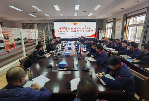 公司召開會議傳達(dá)集團(tuán)公司黨建工作、紀(jì)檢工作會議精神
